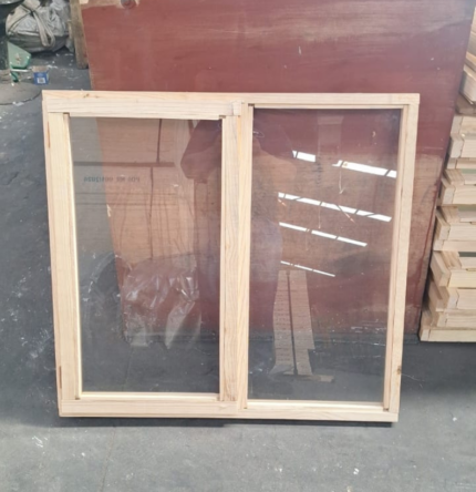 Pine Double Window With Glazing