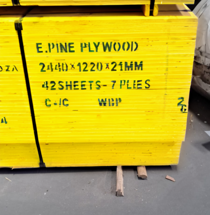 21mm Shutter Ply Board (Yellow)